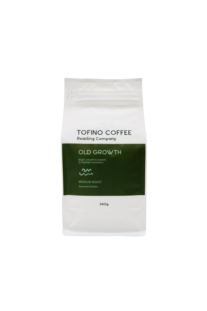 Tofino Coffee Roasting Company Old Growth Coffee Bag Front View