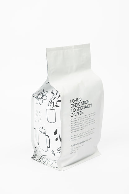 coffee bag side view